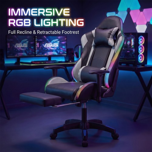 Rgb ergonomic gaming chair - gaming,