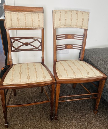 Antique pair mahogany - pair,