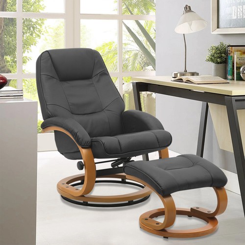Faux leather recliner - faux,