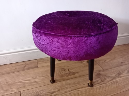 Vintage purple crushed velvet - vintage,