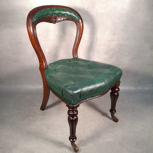 Victorian mahogany leather - victorian,