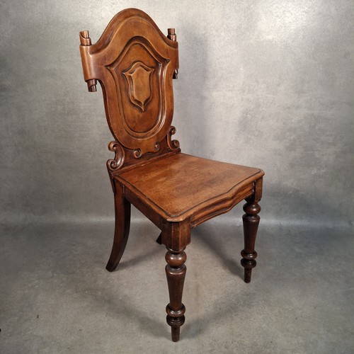 Hall chair antique mahogany - antique,